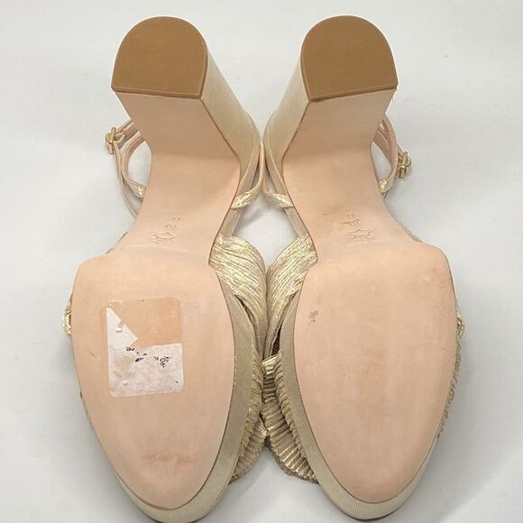 Loeffler Randall Natalia Pleated Platform Sandals size 10 - Picture 12 of 13